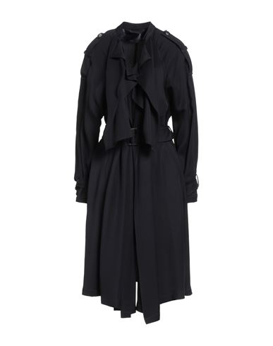 Emporio Armani Woman Overcoat & Trench Coat Midnight Blue Size 12 Viscose, Lyocell