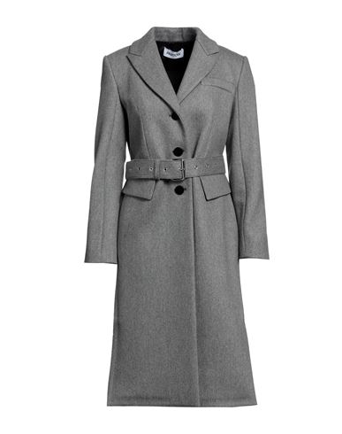 Partow Woman Coat Grey Size 0 Wool, Polyamide