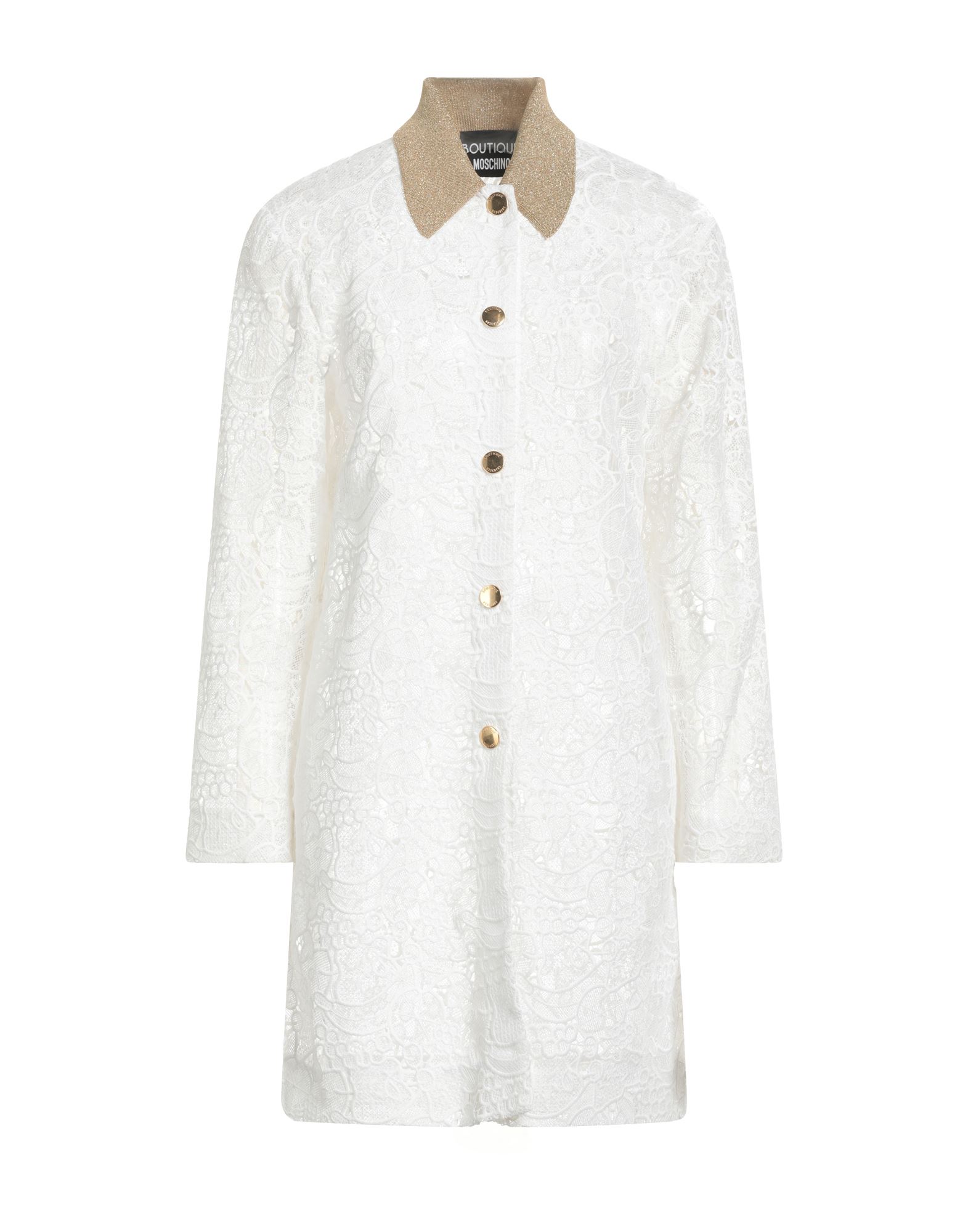 Boutique Moschino Overcoats In White