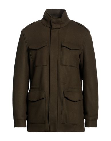 Herno Man Jacket Military Green Size 36 Virgin Wool, Polyamide, Polyester