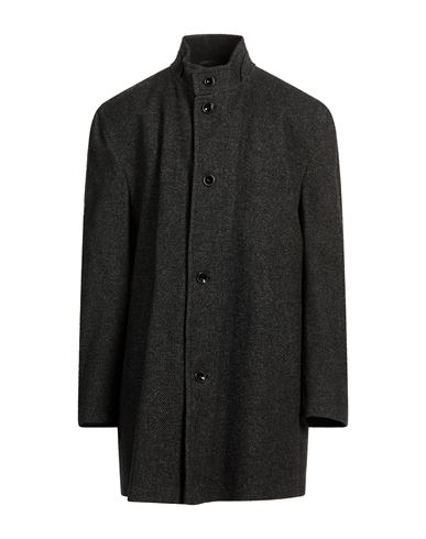 Bugatti Man Coat Charcoal Size 48 Acrylic, Polyester, Wool In Black