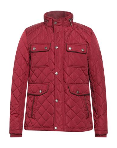 Shop Alessandro Dell'acqua Man Jacket Brick Red Size 3xl Polystyrene