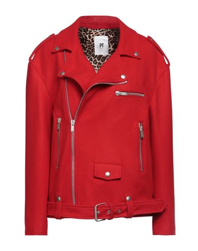 Pt Torino Woman Jacket Red Size 4 Wool, Polyamide