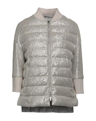 Herno Woman Puffer Beige Size 6 Cotton, Resin