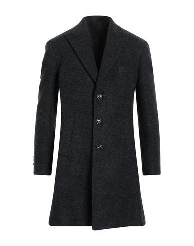 Barba Napoli Man Coat Steel Grey Size 42 Virgin Wool, Polyester