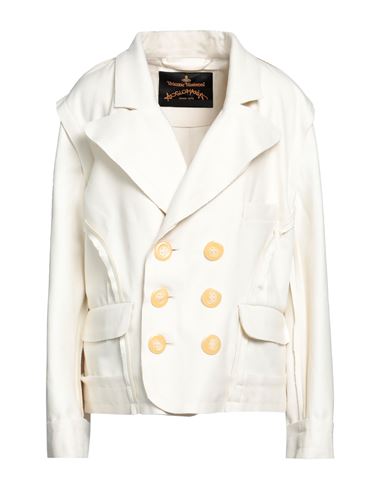 Vivienne Westwood Anglomania Woman Coat Ivory Size 2 Wool, Polyamide In White