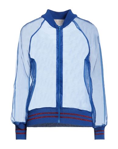 Kaos Jeans Woman Jacket Bright Blue Size S Polyester In Blue