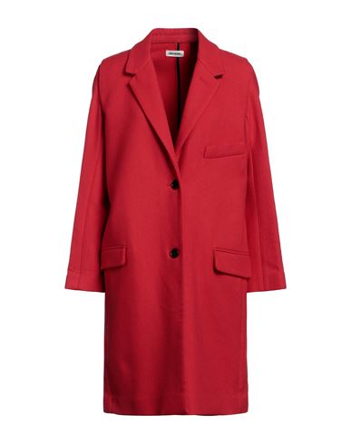 Zadig & Voltaire Woman Coat Red Size 6 Cotton, Viscose, Wool