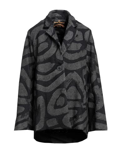 Vivienne Westwood Anglomania Woman Coat Black Size 4 Wool, Polyester