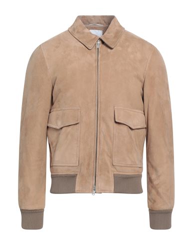 Pt Torino Man Jacket Sand Size 44 Soft Leather In Beige
