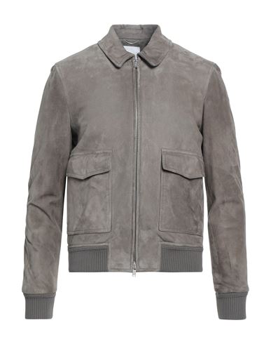Pt Torino Man Jacket Dove Grey Size 40 Soft Leather