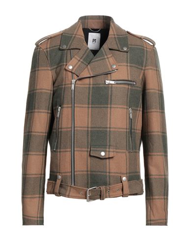 Pt Torino Man Jacket Light Brown Size 40 Virgin Wool In Beige