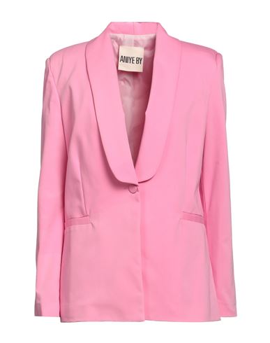 Aniye By Woman Blazer Pink Size M Cotton, Polyester, Elastane