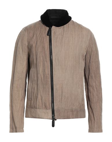 Giorgio Armani Man Jacket Light Brown Size 42 Wool, Metallic Fiber In Beige