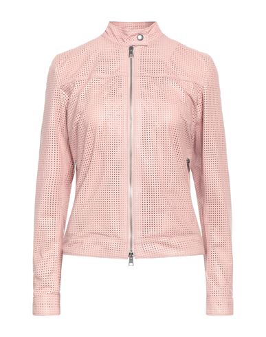 Giorgio Brato Woman Jacket Pink Size 4 Soft Leather
