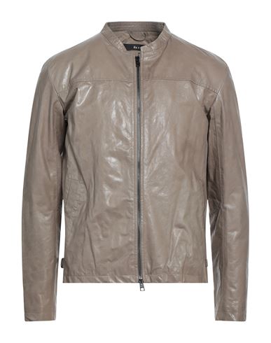 Dacute Man Jacket Dove Grey Size 38 Ovine Leather