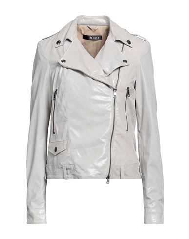 Dacute Woman Jacket Grey Size 2 Ovine Leather