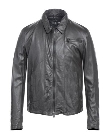 Man Jacket Dark brown Size 42 Ovine leather