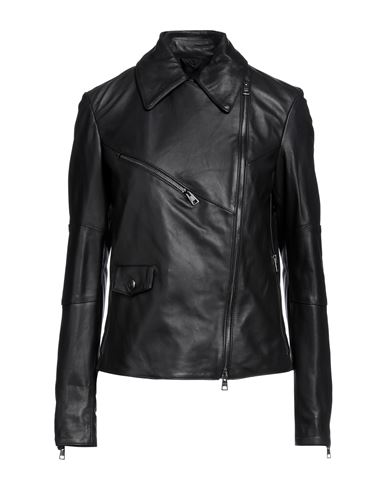 Dacute Woman Jacket Black Size 2 Ovine Leather