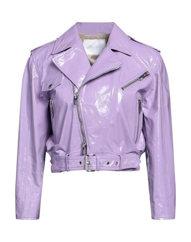 Drome Woman Jacket Light Purple Size S Lambskin