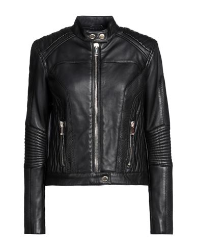 Les Hommes - Femme Woman Jacket Black Size 6 Soft Leather