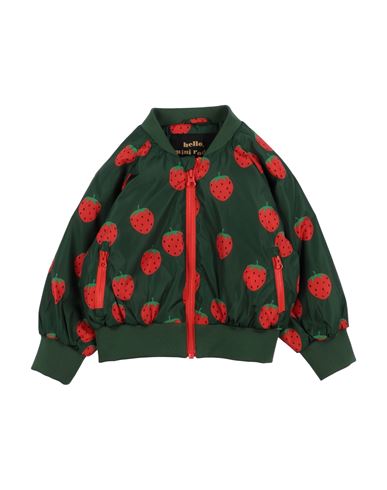 Mini Rodini Babies' Girls Green Strawberry Bomber Jacket