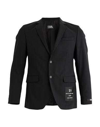 Karl Lagerfeld Punto Slim Fit Suit Jacket In Black