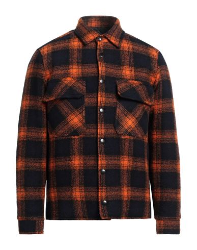 Brian Dales Man Jacket Orange Size 44 Wool