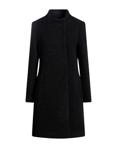 Sly010 Woman Coat Black Size 8 Wool, Polyamide, Alpaca Wool, Mohair Wool