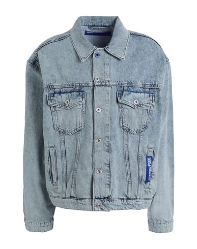 Karl Lagerfeld Jeans Man Denim Outerwear Blue Size Xl Organic Cotton