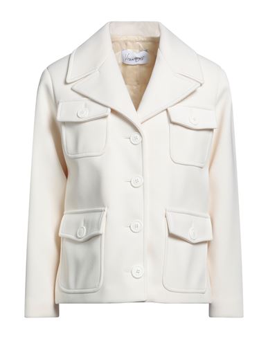 Virna Drò® Virna Drò Woman Blazer Ivory Size 6 Polyester, Polyurethane, Elastane In White