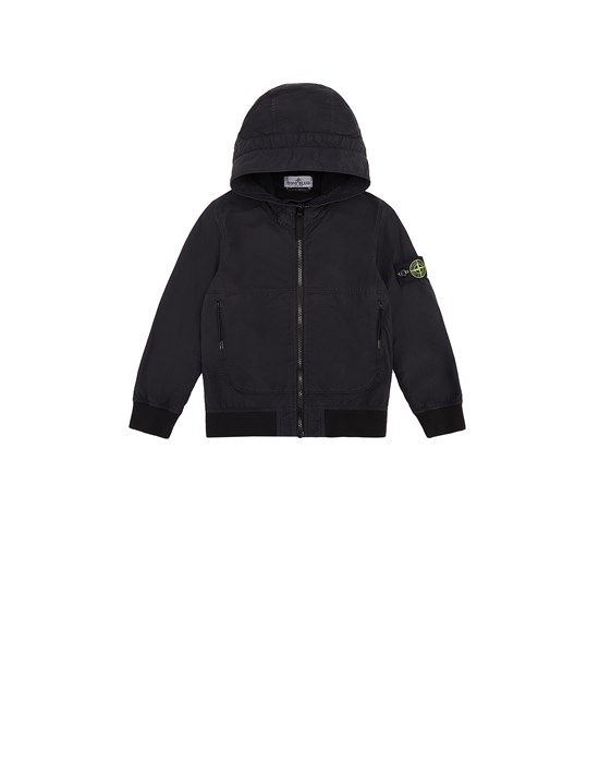  STONE ISLAND KIDS 40530 80% REGENERATED NYLON 20% COTTON Jacket Man Black