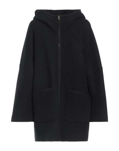 Agnona Woman Coat Black Size S Cashmere, Viscose, Cotton