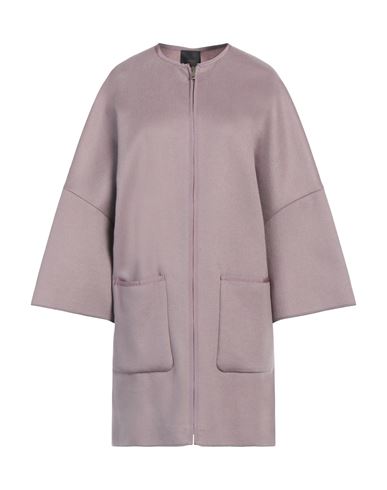 Agnona Woman Coat Pastel Pink Size M Cashmere, Viscose, Cotton