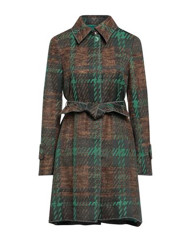 Virna Drò® Virna Drò Woman Overcoat & Trench Coat Brown Size 8 Wool, Polyamide