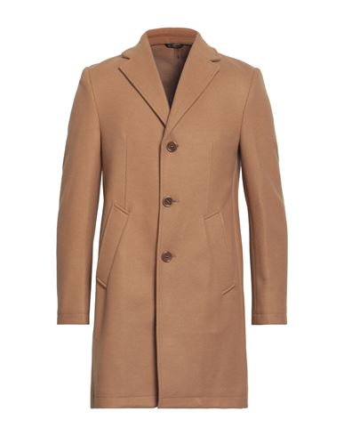 Grey Daniele Alessandrini Man Coat Camel Size 40 Polyester, Acrylic, Wool In Beige