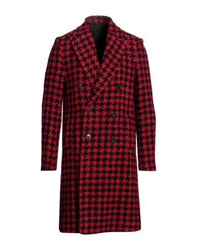 Brian Dales Man Coat Red Size 38 Wool, Polyamide