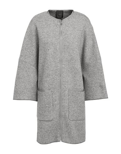 Agnona Woman Coat Grey Size M Cashmere, Viscose, Cotton