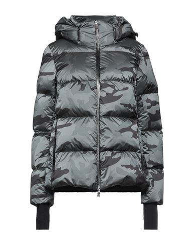 Herno Woman Down Jacket Lead Size 10 Polyester In Grey