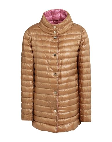 Herno Woman Down Jacket Mauve Size 12 Polyamide In Purple