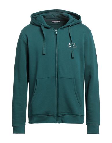 Yes Zee By Essenza Man Sweatshirt Deep Jade Size S Cotton In Green