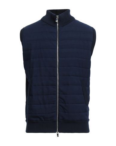 Tombolini Man Jacket Navy Blue Size 46 Virgin Wool, Elastane