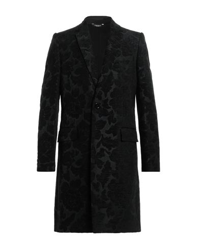 Dolce & Gabbana Man Coat Black Size 38 Acrylic, Polyester, Acetate