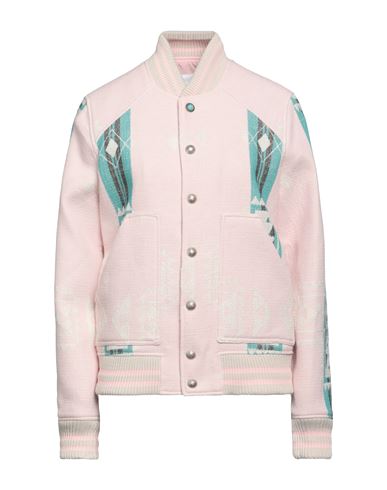 Blast-off Woman Jacket Light Pink Size 6 Polyester, Virgin Wool
