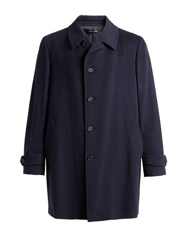 Dunhill Man Coat Navy Blue Size 46 Wool