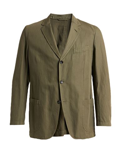 Dunhill Man Blazer Military Green Size 42 Cotton, Linen