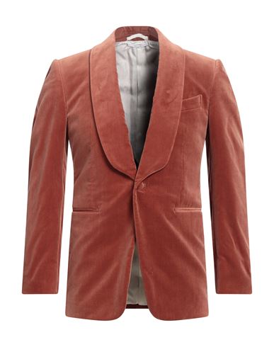 Dunhill Man Blazer Rust Size 46 Cotton In Red