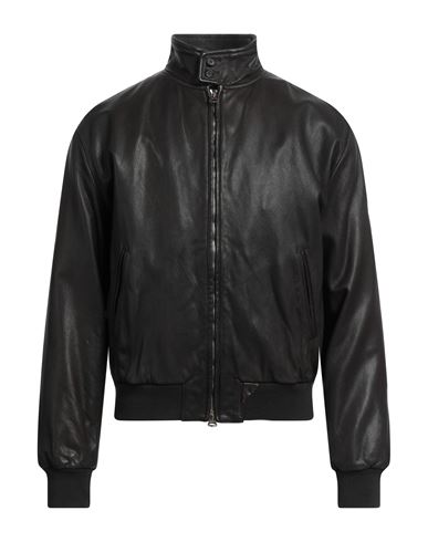Shop Stewart Man Jacket Dark Brown Size Xl Leather