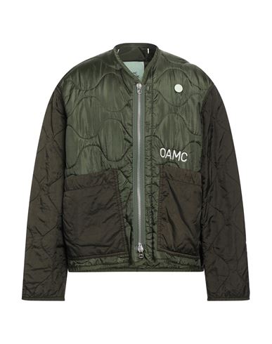 Oamc Re:work Man Jacket Dark Green Size S Polyamide