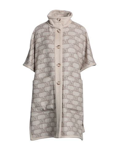 Shop Max Mara Woman Coat Beige Size Onesize Cashmere, Virgin Wool